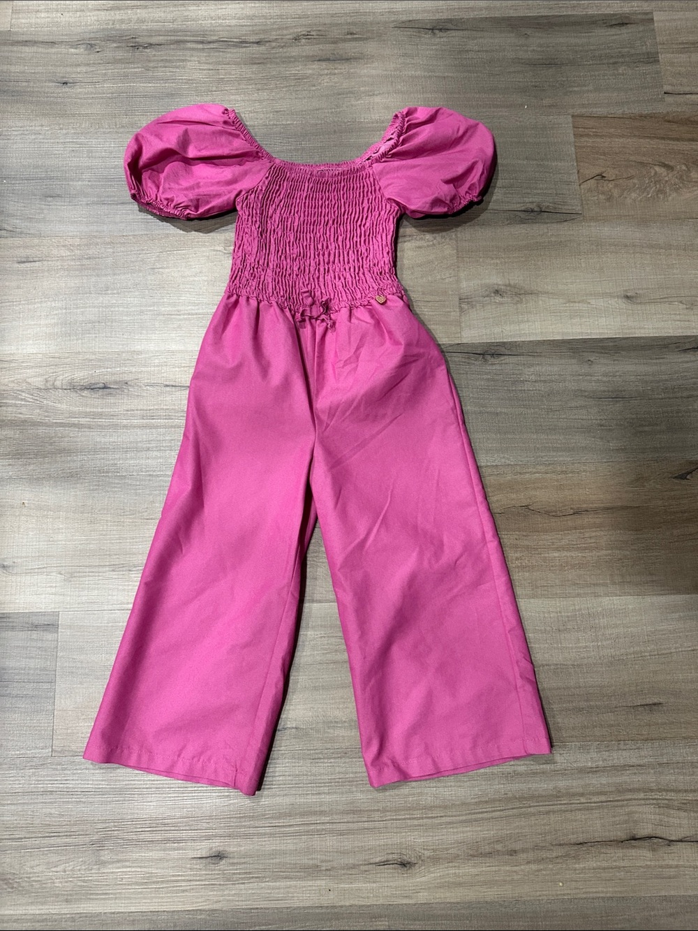Vince Camuto Pink Smocked Top Romper